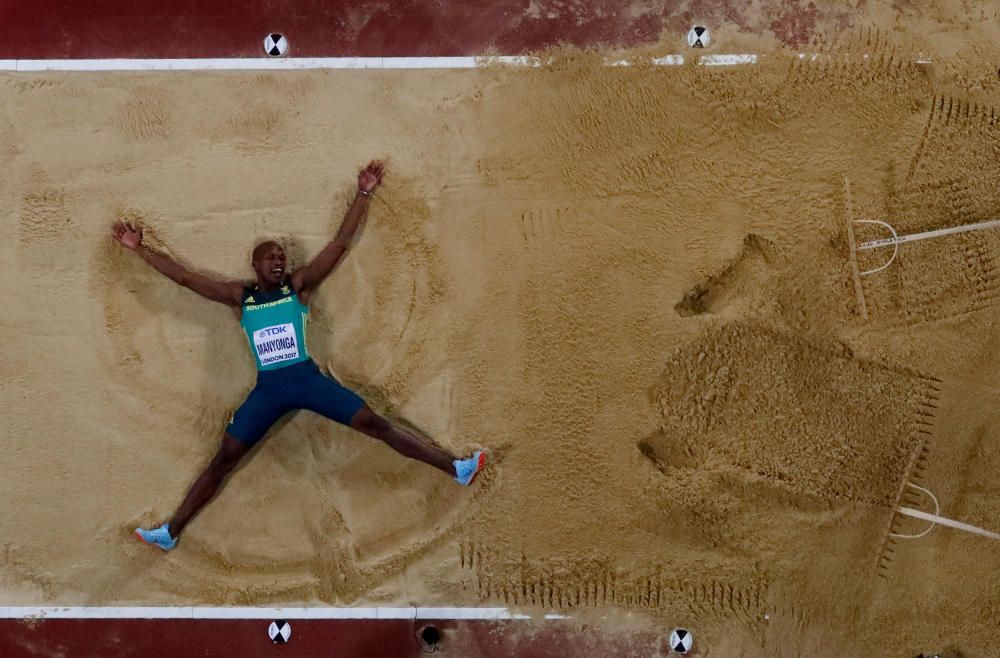 Campeonato Mundial de Atletismo - Final masculina de salto de longitud del Campeonato Mundial de Atletismo en el Estadio de Londres, Londres, Gran Bretaña