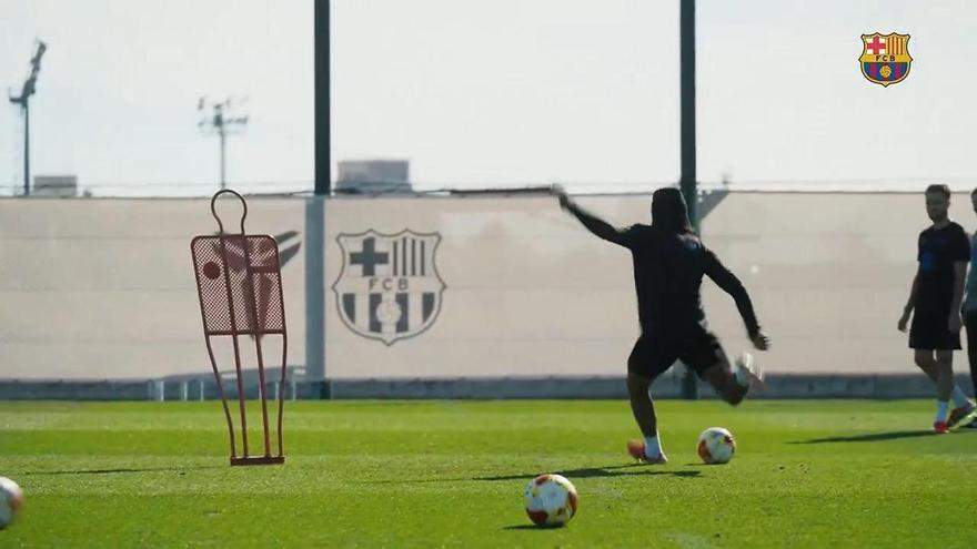 El latigazo de Koundé que sorprende en el entreno