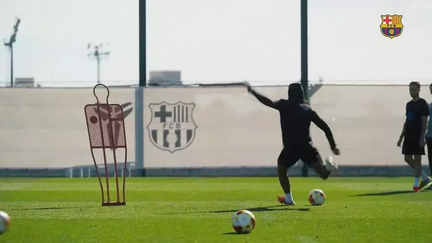 El latigazo de Koundé que sorprende en el entreno