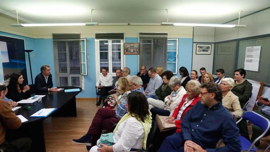 Reunión de la última junta local del PP, celebrada este viernes.