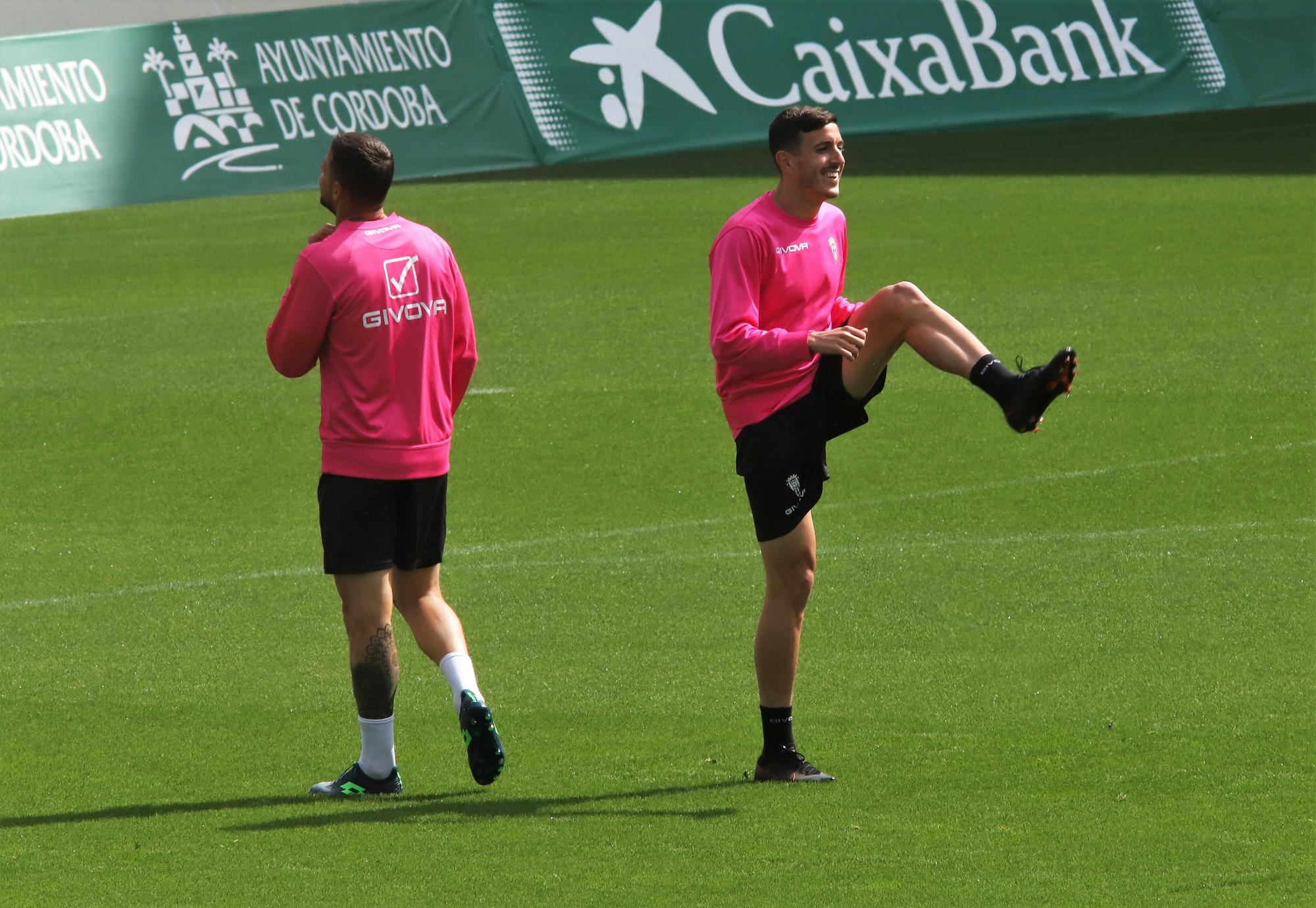 Primer entrenamiento de Germán Crespo como entrenador del Córdoba CF