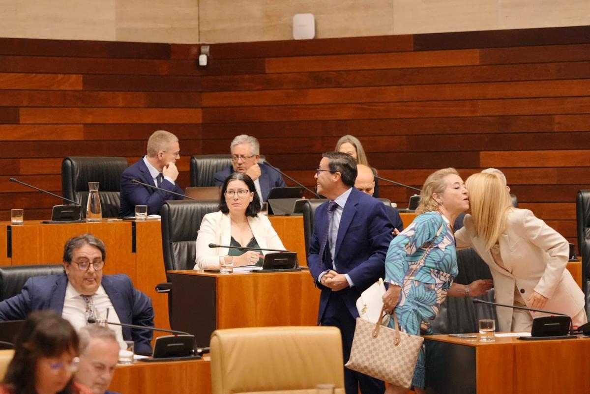 Las imágenes del pleno de la Asamblea de Extremadura en el que Gallardo ha tomado posesión como diputado