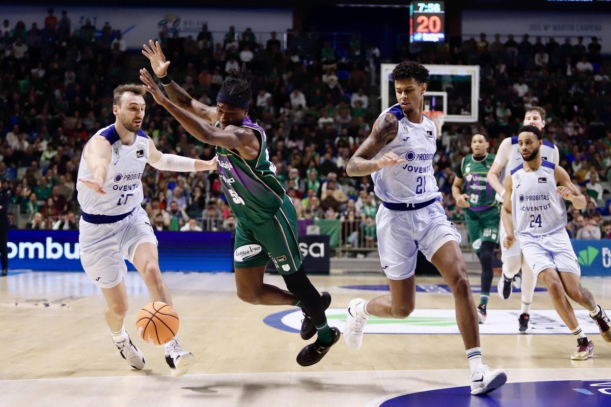 Unicaja y Joventut se ven las caras este sábado en el Olimpic de Badalona.