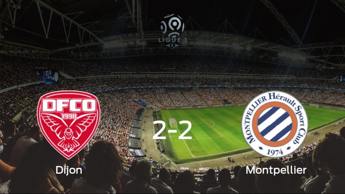 El Montpellier HSC logra un empate a dos frente al Dijon FCO