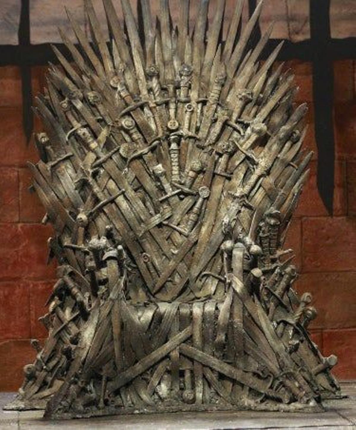El trono de hierro de Danaerys Targaryen de la serie 'Juego de tronos'