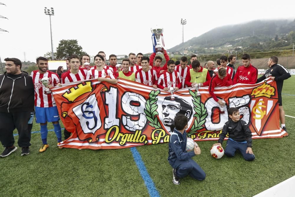 Final de la Copa Federación entre el Real Avilés y el Sporting B