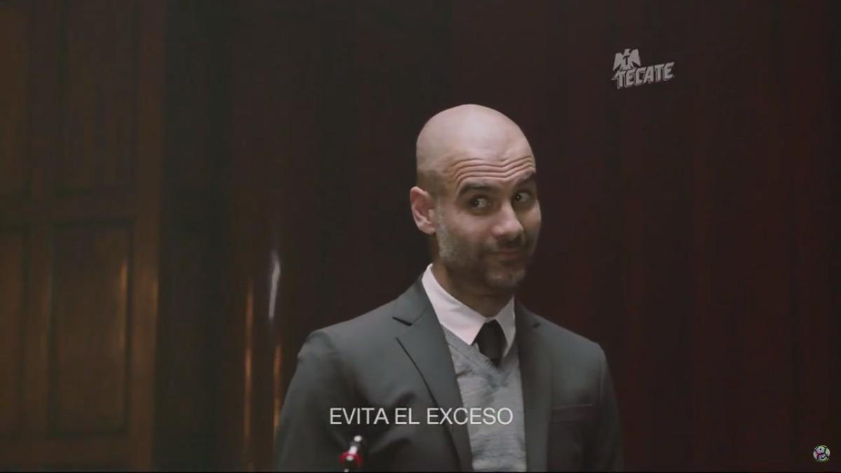 guardiola anuncio espot television cerveza tecate