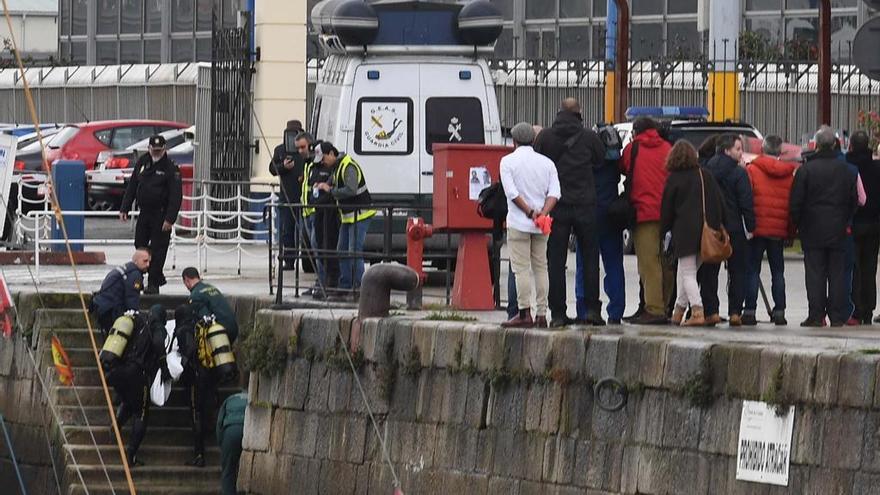 Rescate del cadáver del joven ahogado a principios de marzo.