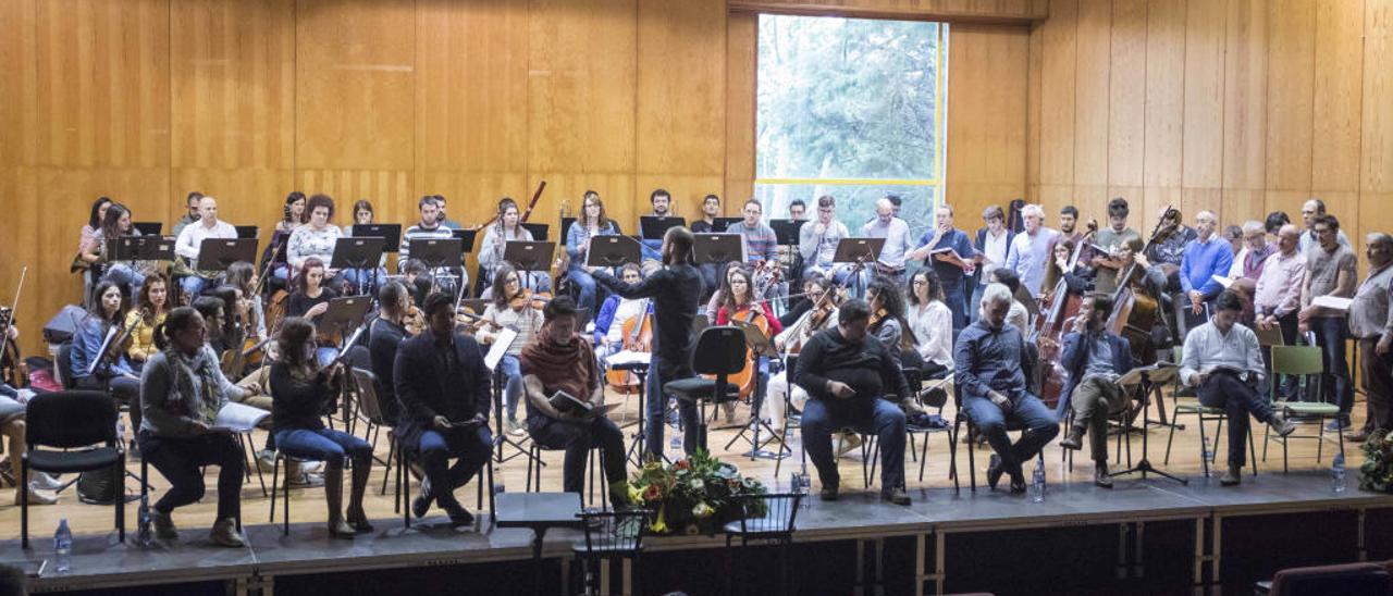 Ensayo en el Conservatorio Superior de Vigo // C. Graña