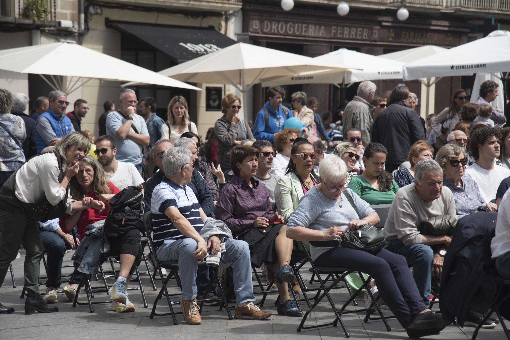 Acte central del candidat a l'alcaldia de Manresa de Junts, Ramon Bacardit