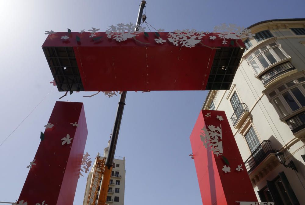 Últimos preparativos de la Feria de Málaga 2017.