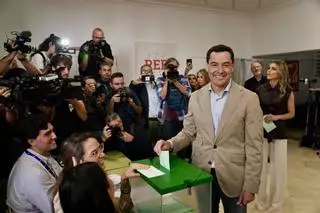 Las elecciones andaluzas, en imágenes