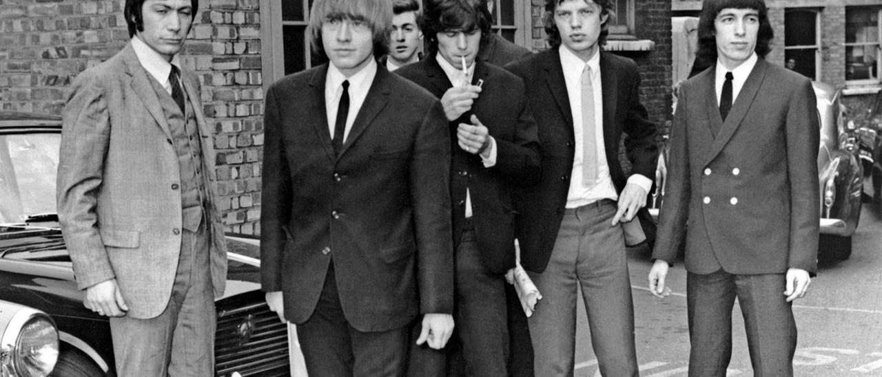 Charlie Watts, Brian Jones, Keith Richards, Mick Jagger y Bill Wyman, en Londres, en 1965.