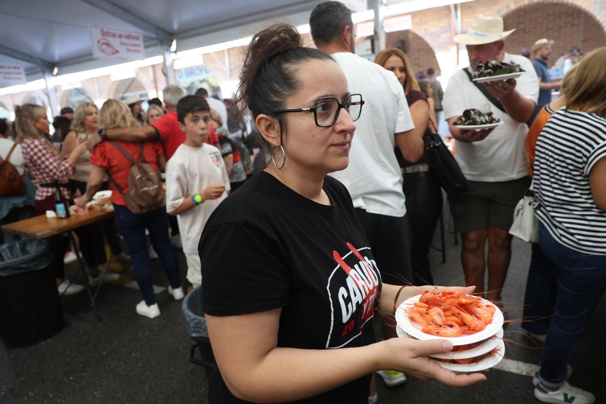 La Festa do Marisco de O Grove, esta mañana.
