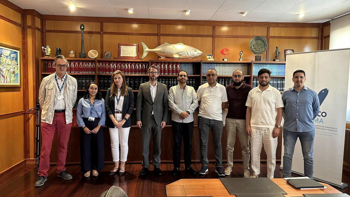 Representantes de Anfaco y de la Association des amis Halieutis des commerçants du poisson à Agadir et Laayoune.