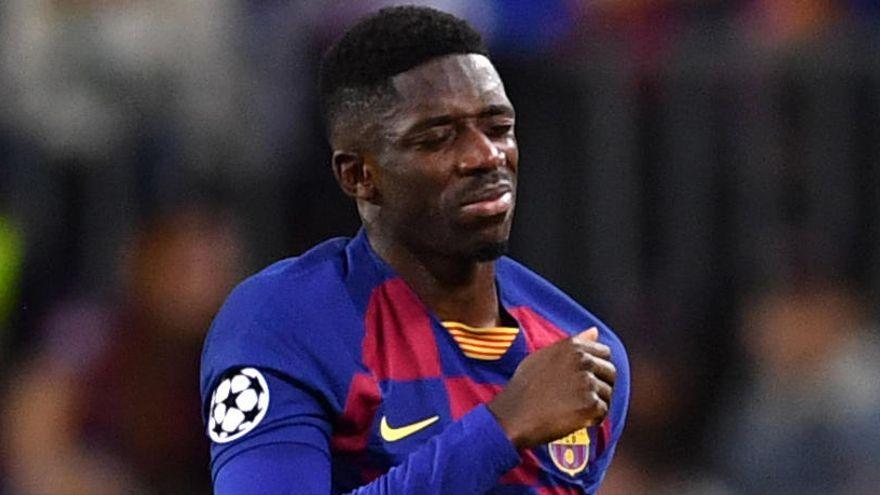 Ousmane Dembélé durant un matx del Barça