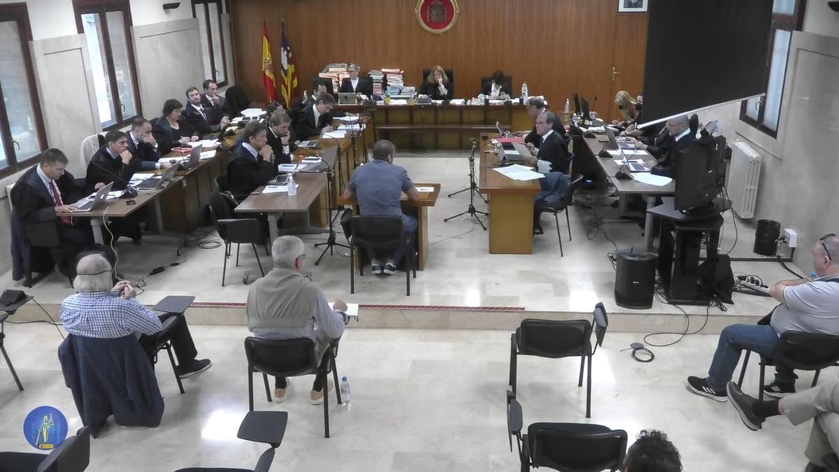 Vista de la sala donde se celebra el juicio del caso Cursach durante la sesión de este miércoles.