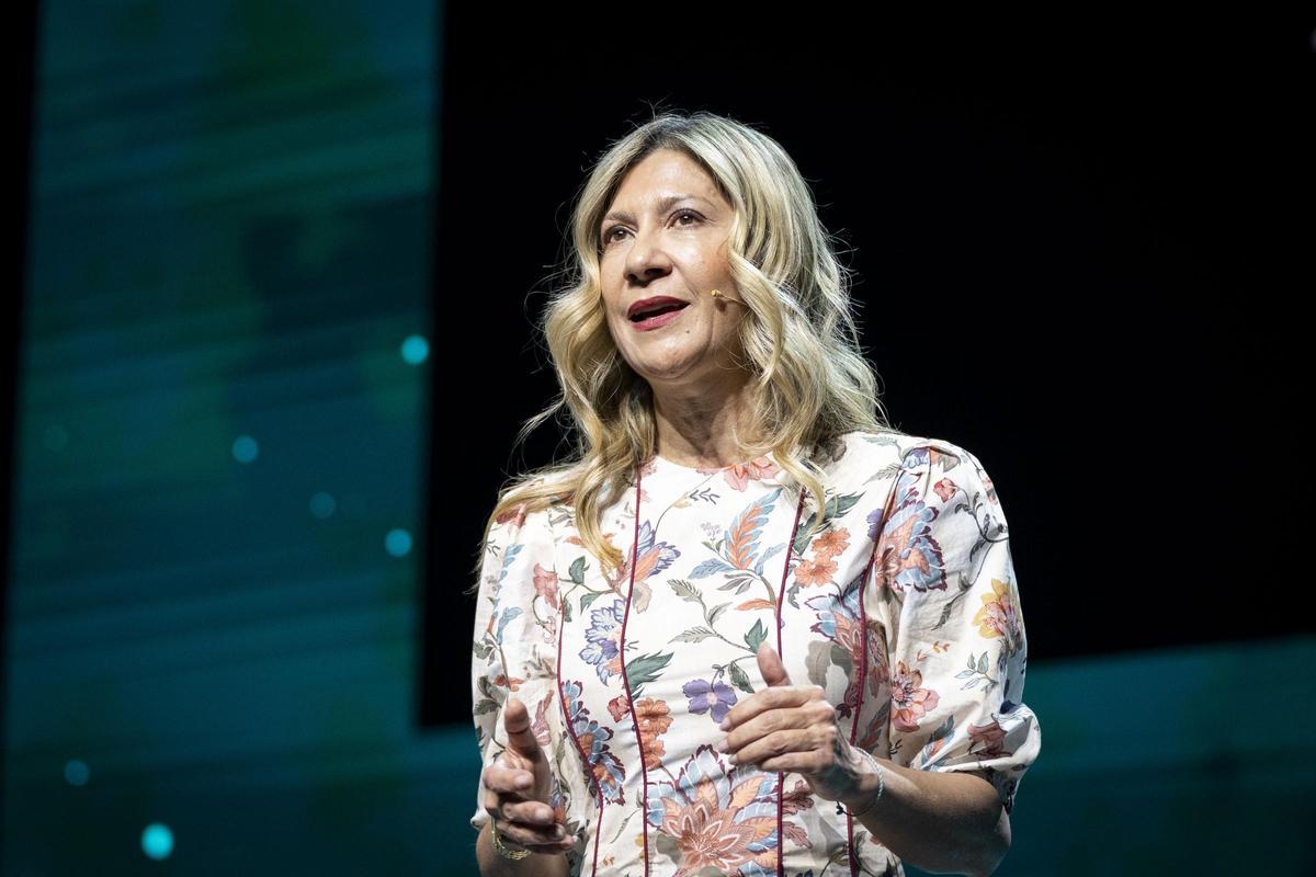 La vicepresidenta en funciones del Gobierno de Aragón, Mar Vaquero, este jueves en The Wave.