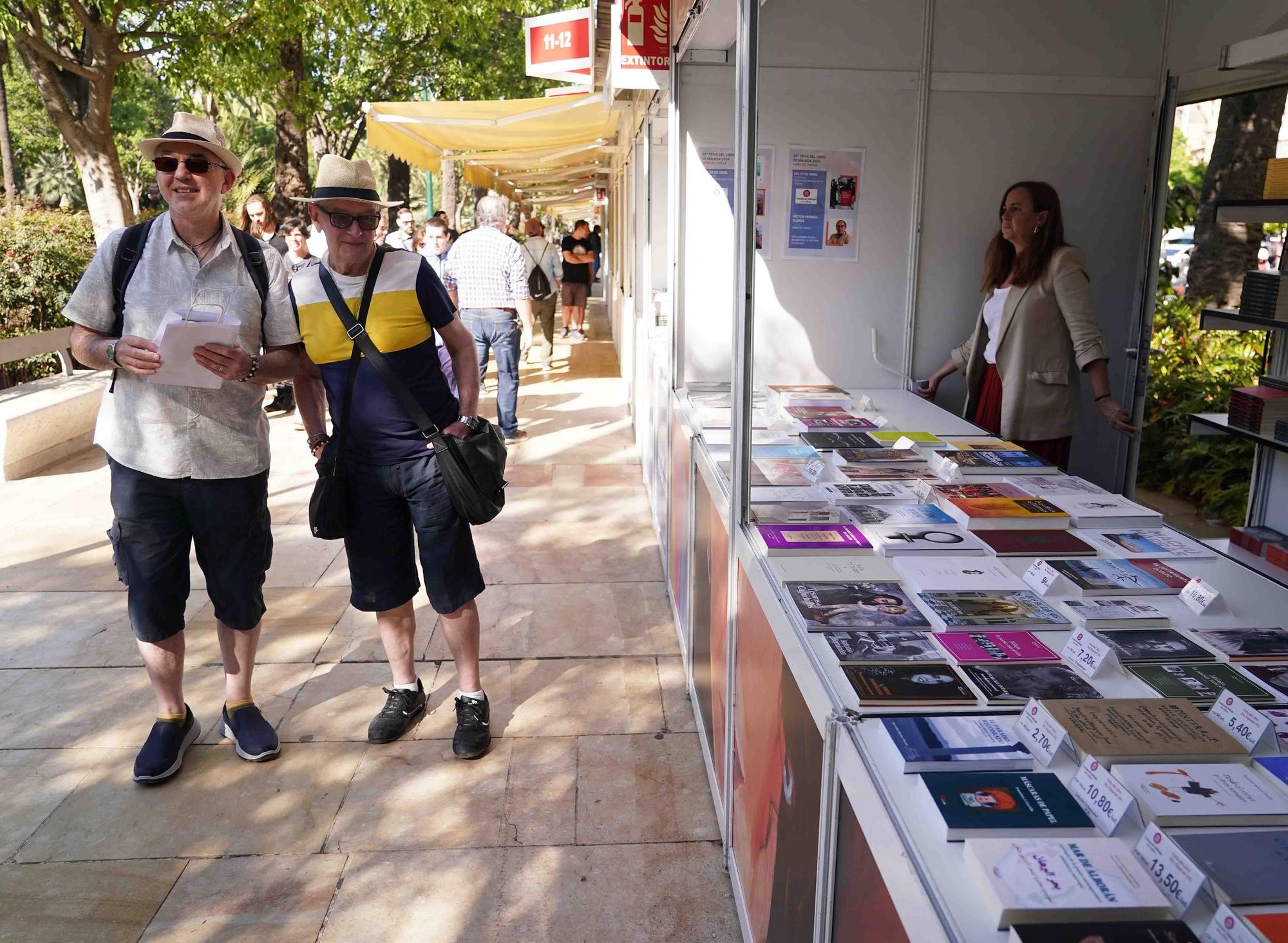 Inauguración de la 53 Feria del Libro en el Paseo del Parque de Málaga.
