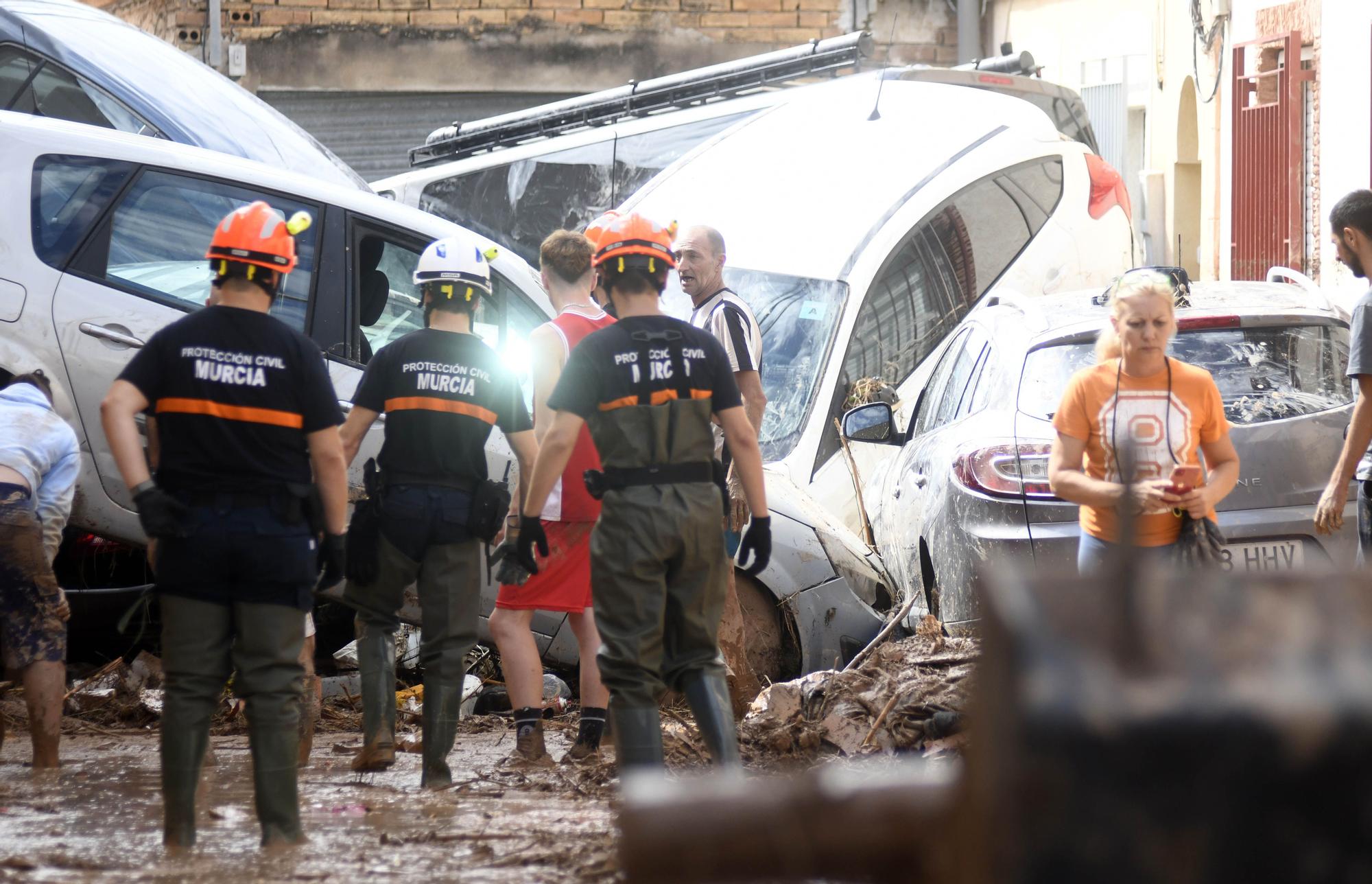 Los estragos del temporal en Javalí Viejo, en imágenes