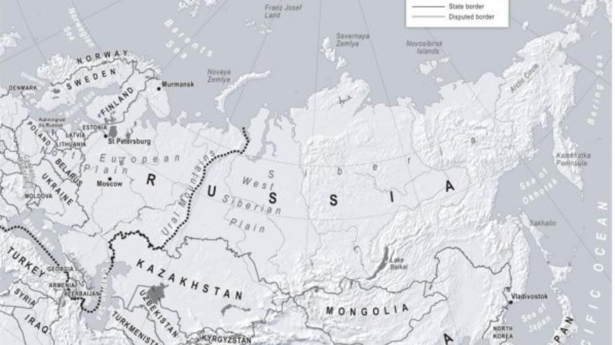 Mapa Rusia