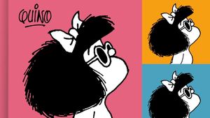 Detalle de la portada de Universo Mafalda.
