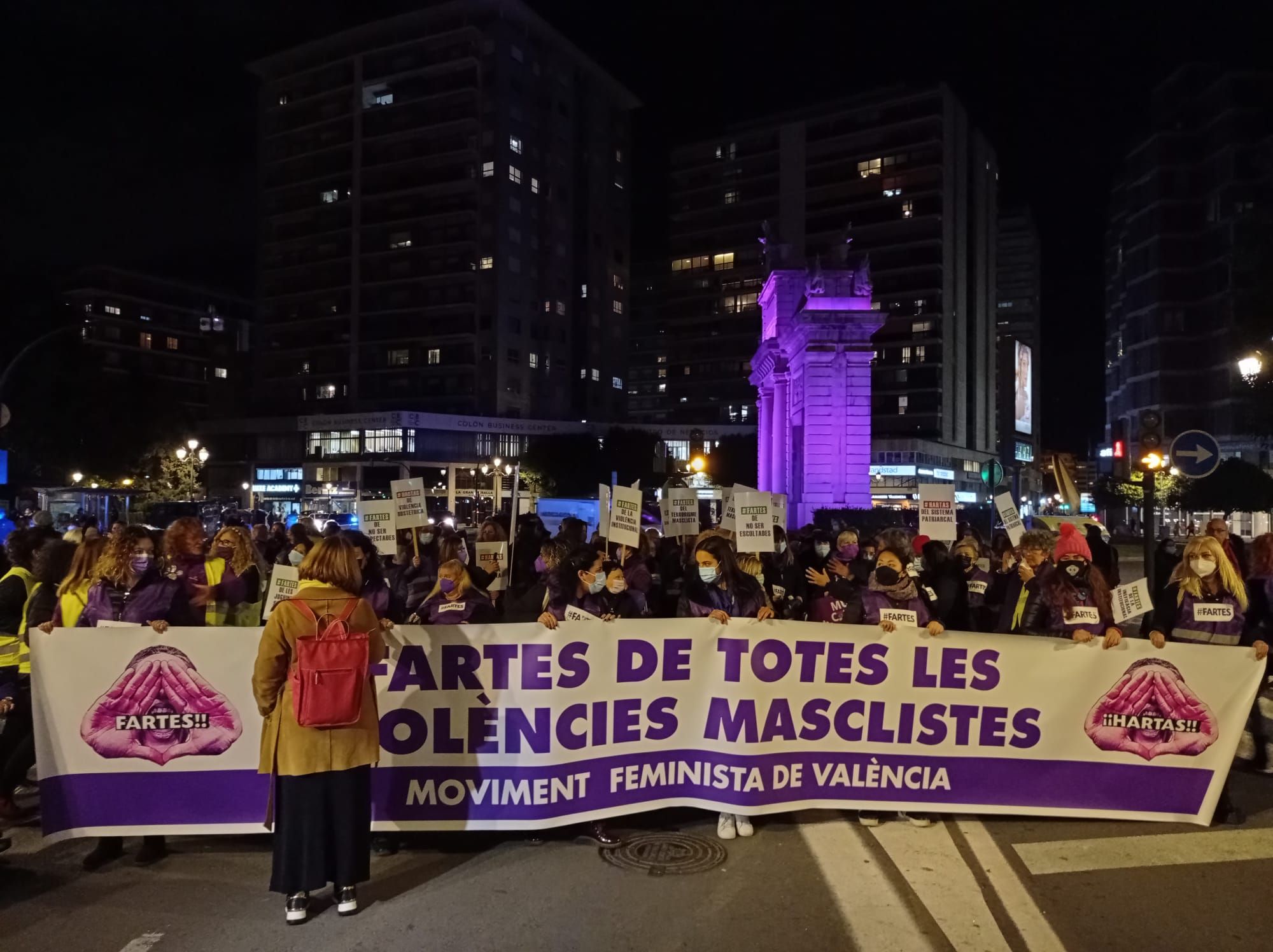 Manifestación 25N en València contra la violencia machista