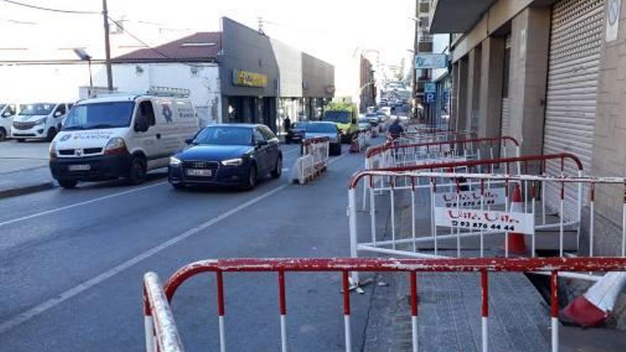 Ja hi ha un carril ocupat per obres, a partir d&#039;avui n&#039;hi haurà dos