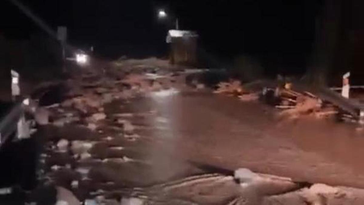 Arteara, incomunicada por las lluvias