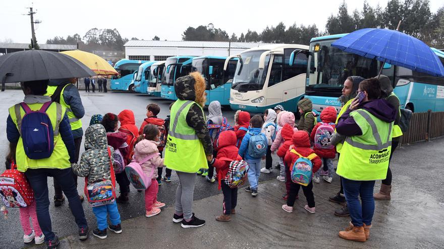 Los autobuses escolares recorren cada día más de 830 kilómetros en la ciudad