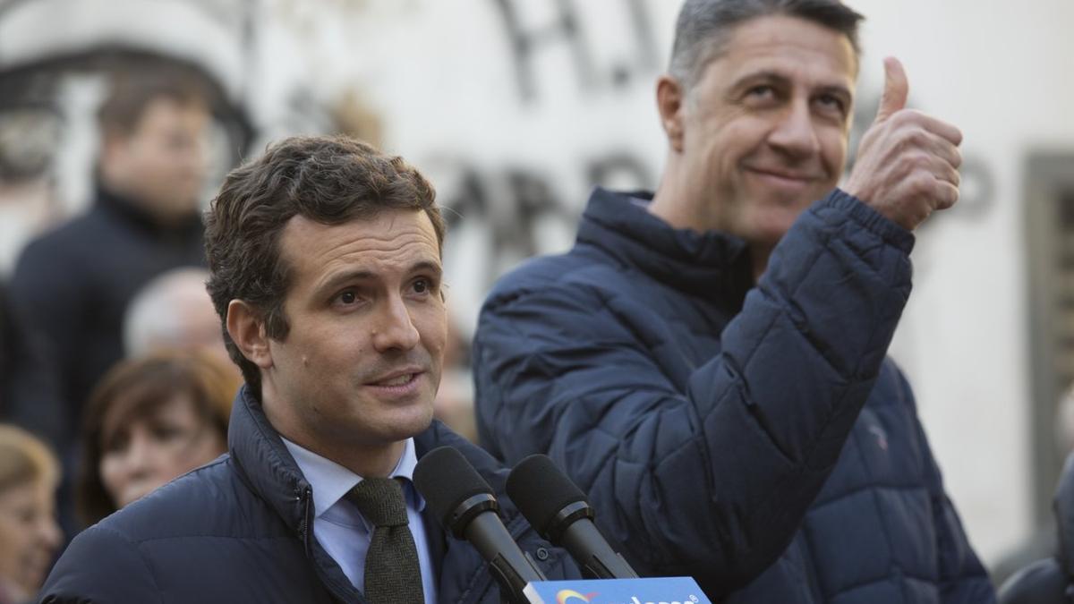 Albiol y Casado, en Badalona, el pasado enero.