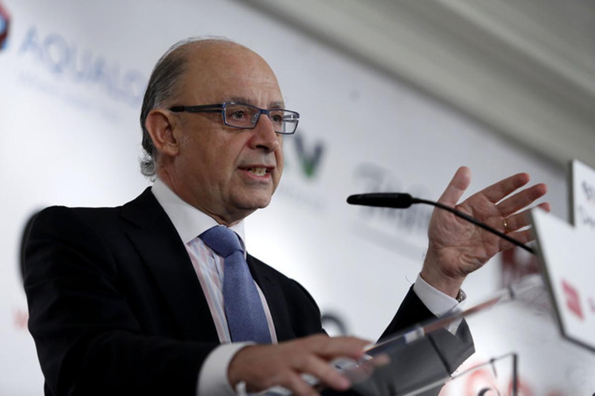 Cristóbal Montoro, el pasado noviembre en un acto en Madrid. Cristóbal Montoro, el pasado noviembre en un acto en Madrid.