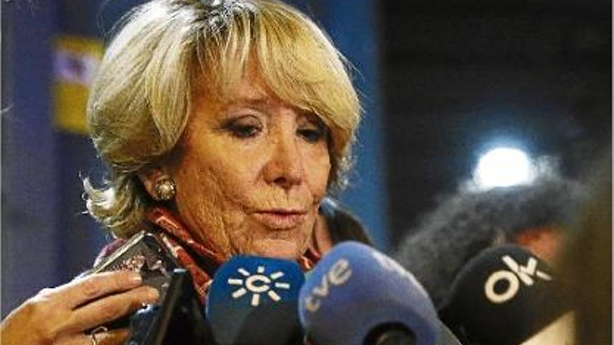 Aguirre va assegurar que no li consta que hi hagi finançament irregular al PP de Madrid.