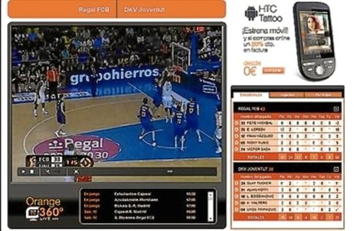 Bàsquet en directe. Dues captures de pantalla de la web de l’ACB amb els partits i la informació que n’ofereix en directe. Bàsquet en directe. Dues captures de pantalla de la web de l’ACB amb els partits i la informació que n’ofereix en directe.