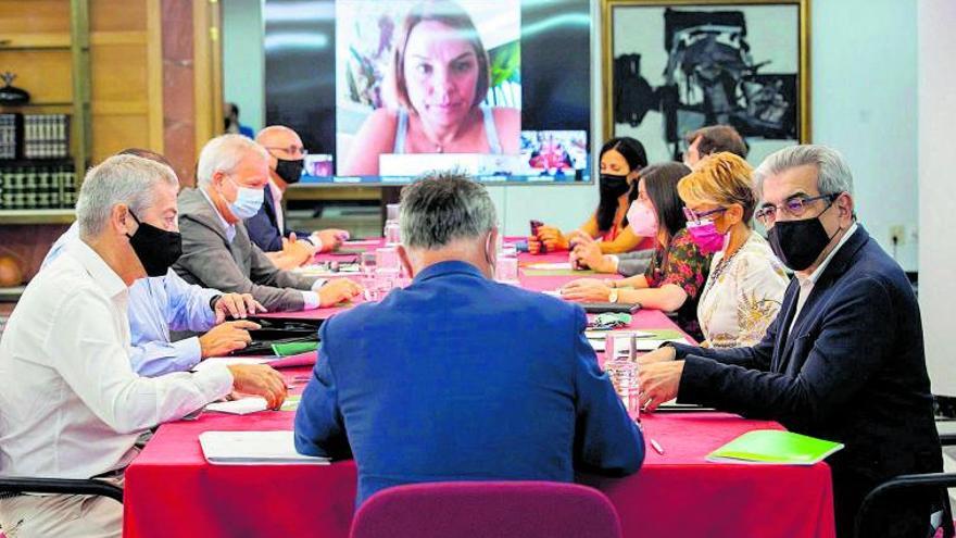 Reunión, ayer, del Consejo Asesor del presidente. | | QUIQUE CURBELO / EFE