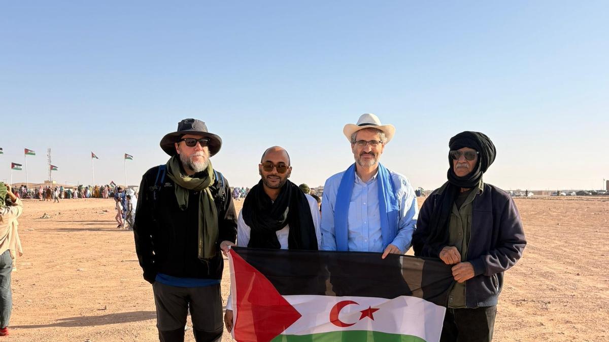 El intergrup parlamentari “Pau i Llibertat per al Sàhara” en la visita a Tindouf
