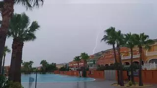 Rayos, truenos y centellas: el cielo ruge en la Marina Alta