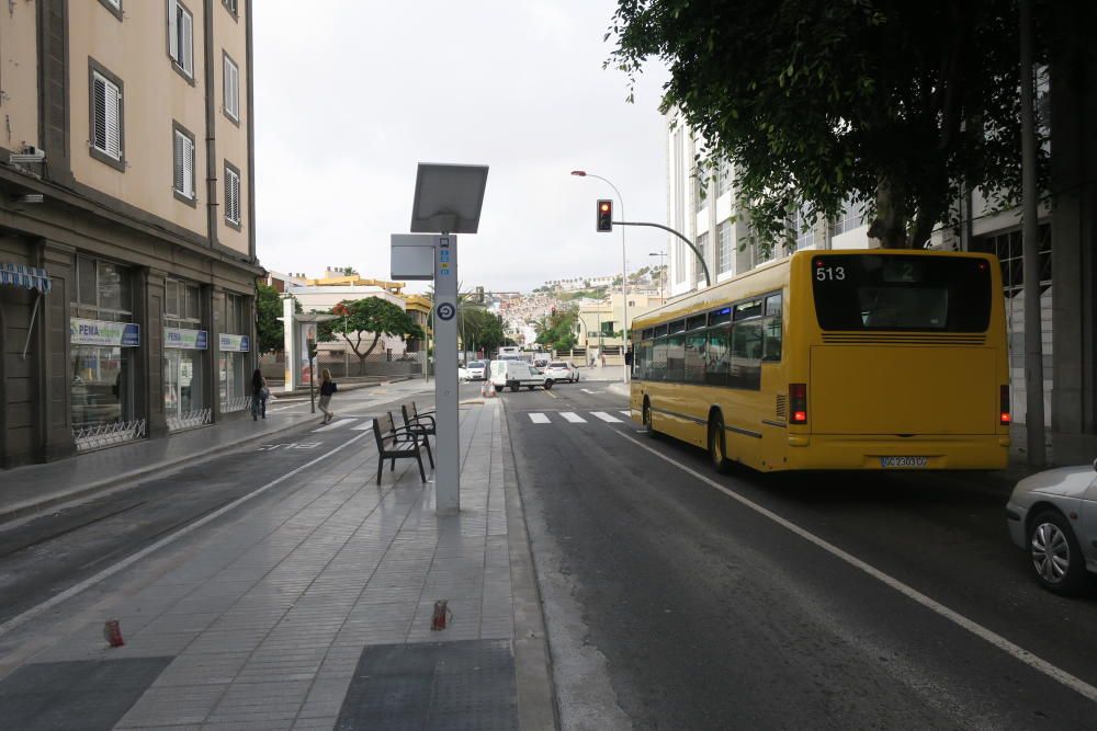 Obras de asfaltado en Pio XII