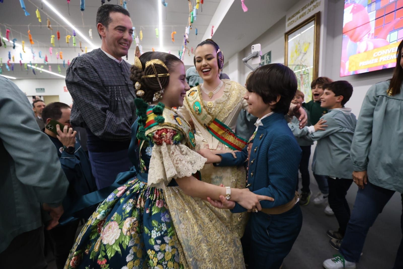 Celebración en Convento Jerusalén tras ser la mejor falla de infantil de 2023