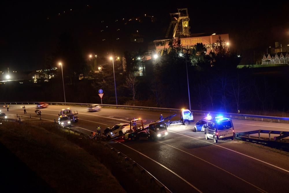 Accidente múltiple en el Corredor del Nalón.