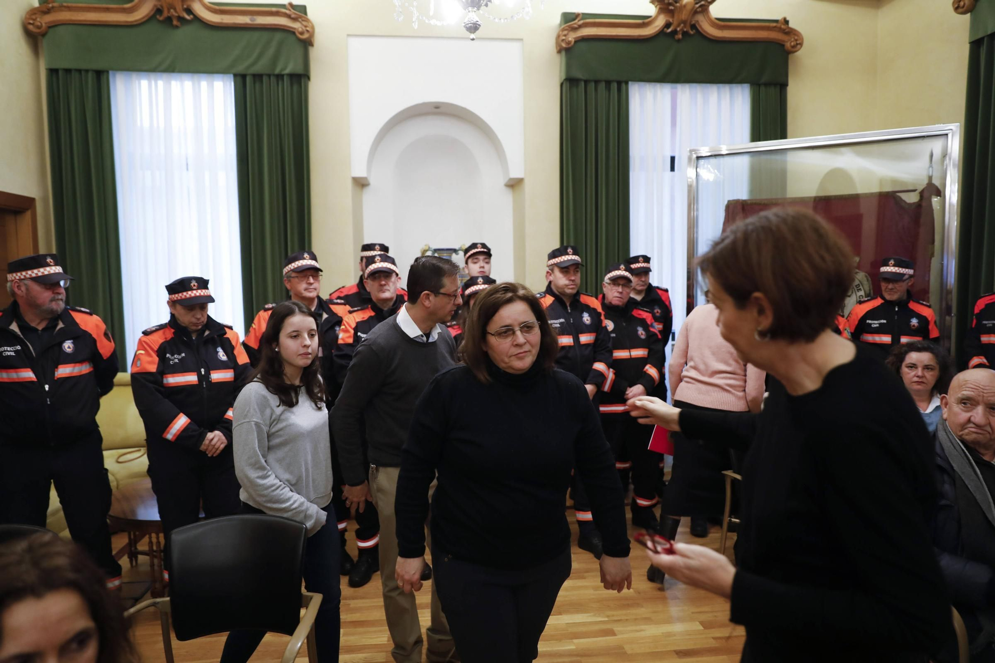 Emotivo homenaje a Inés Sánchez, la voluntaria de Protección Civil gijonesa fallecida en un accidente de tráfico en León