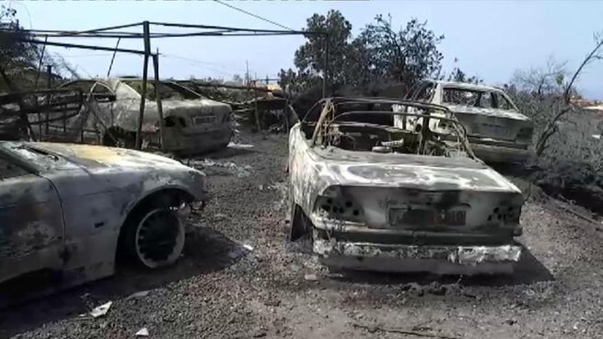 Así quedó la zona tras el incendio de La Palma