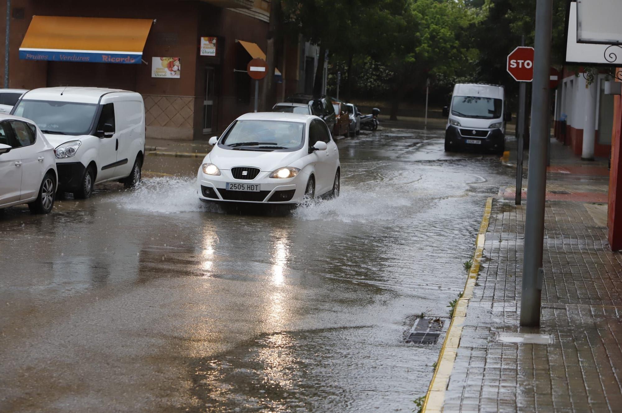 Las lluvias vuelven a golpear con fuerza en Xàtiva