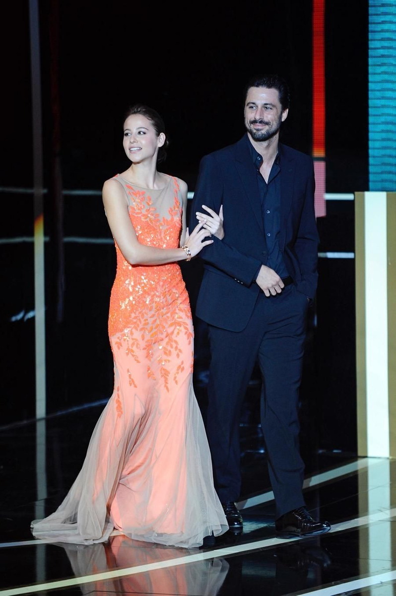 rene Escolar y Hugo Silva en los Premios Oscar 2013