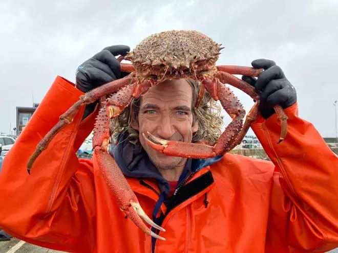 El centollo llega a puerto por San Martiño