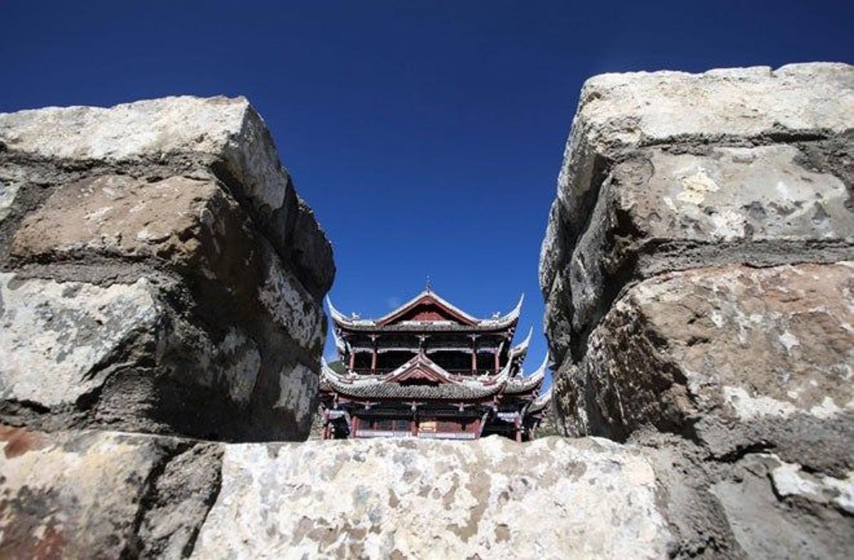 La ciudad antigua de Songzhou posee una muralla defensiva que está siendo restaurada.