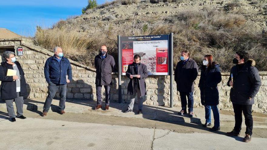 Una ruta de la memoria recorre las trincheras de la guerra en la sierra de Alcubierre