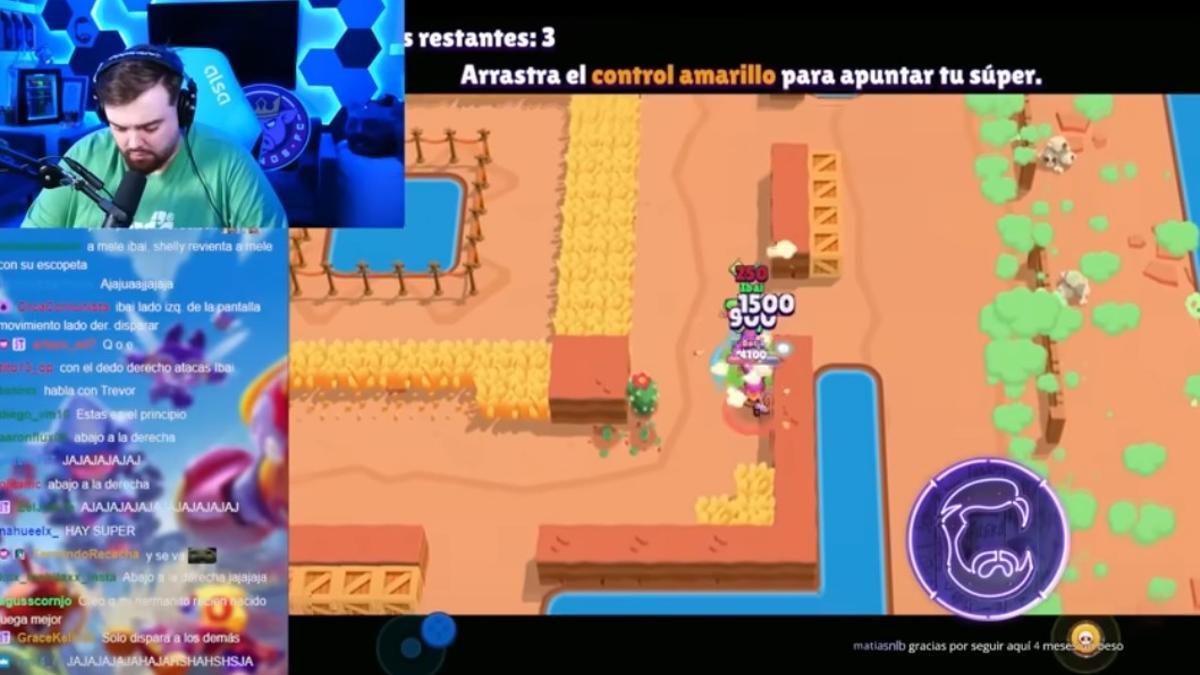 Ibai Llanos jugando al Brawl Stars