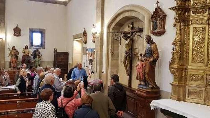 Tamariz de Campos reza a su santo en Noreña