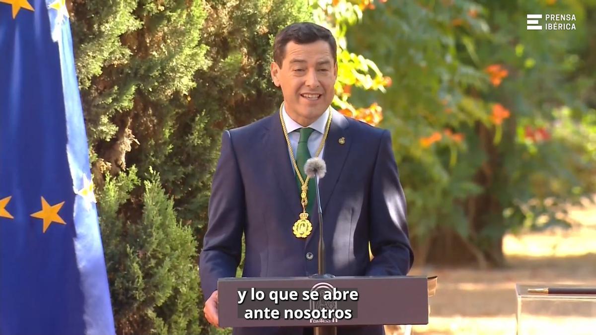 Juanma Moreno toma posesión de su acta como presidente de la Junta de Andalucía